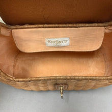 Load image into Gallery viewer, Eric Javits Wicker Leather Handbag Purse (8x12x5&quot;)
