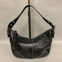 Load image into Gallery viewer, Coach Black Leather Soho Mini Shoulder Bag Purse (7.5x11&quot;)
