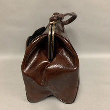 Load image into Gallery viewer, Vintage Brown Leather Handbag Purse (8.5x9.5x4&quot;)
