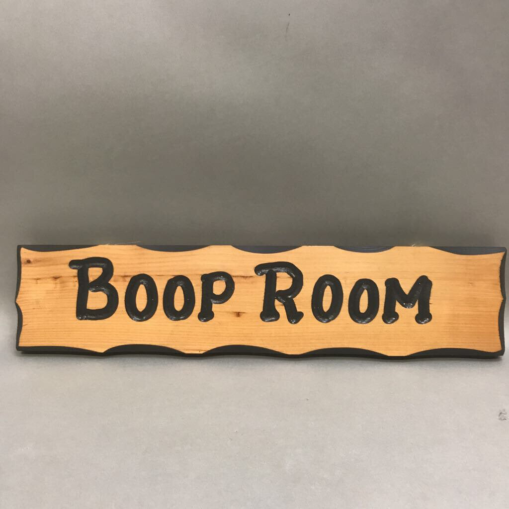 Wooden Plaque - Boop Room