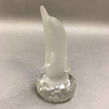 Load image into Gallery viewer, Vintage Blown Glass Satin Glass Dolphin (4&quot;))
