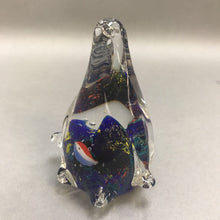 Load image into Gallery viewer, Blown Glass Penguin Sea Scape Paperweight (4&quot;)
