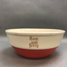 Load image into Gallery viewer, Universal Potteries Inc. Red Ivory Tom &amp; Jerry Punch Bowl (4x10)
