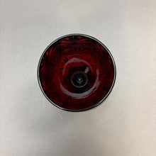 Load image into Gallery viewer, Vintage Ruby Red Cut Glass Pedestal Candy Bowl (6&quot;)
