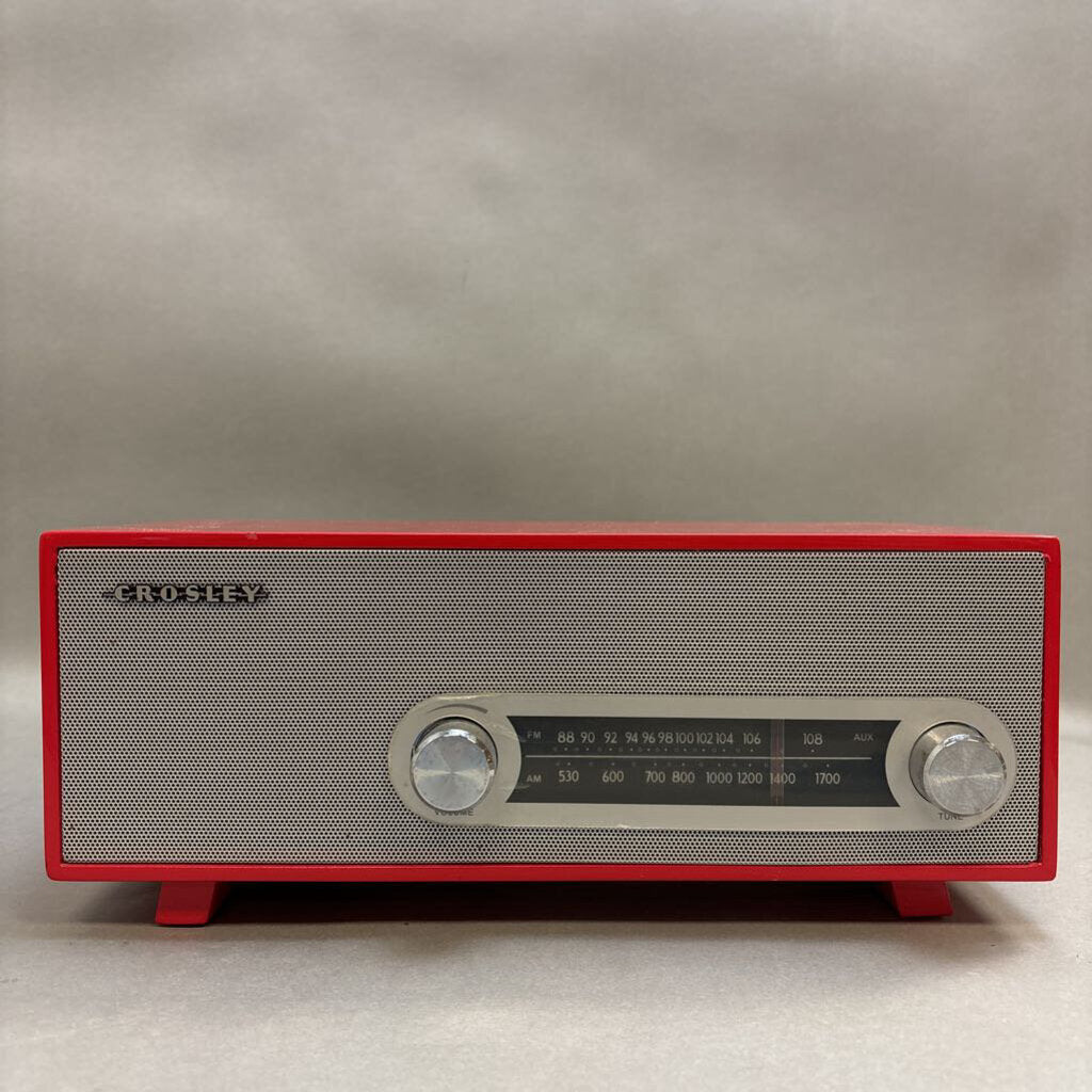 Crosley Ranchero Red Retro AM/FM Radio (5x13x6)