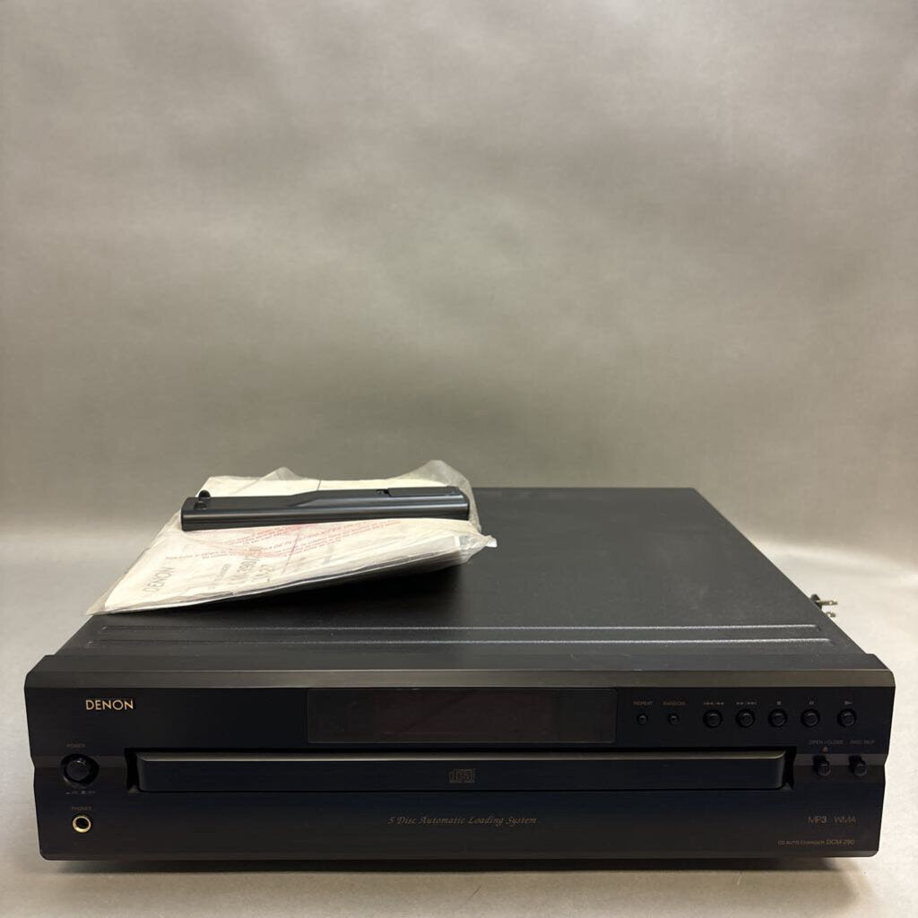 Denon DCM-290 5-Disc CD Changer w/ Remote (5x17x15)