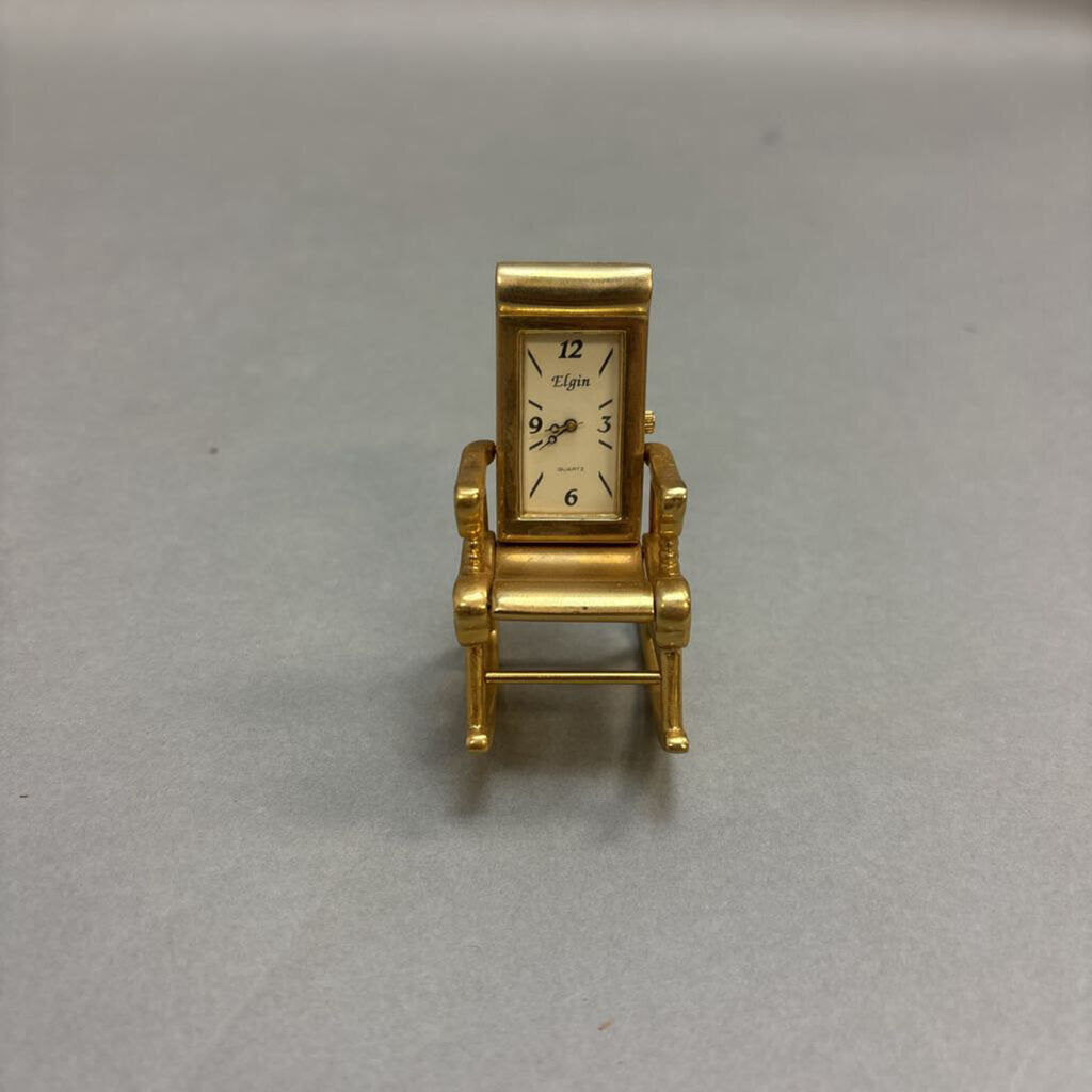 Miniature Elgin Rocking Chair Clock (3