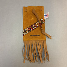 Load image into Gallery viewer, Cheyenne Saloon Tan Suede Bag with Fringe (7&quot;)
