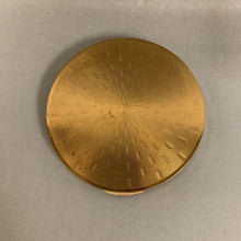 Load image into Gallery viewer, Vintage Columbia Fifth Avenue Swirl Design Goldtone Makeup Compact (4&quot;)
