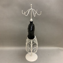 metal dress form jewelry stand Vintage Metal Dress Form Mannequin Stand 41" Black Iron Decor Jewelry Stand