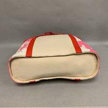 Load image into Gallery viewer, Vintage Tommy Hilfiger Red Pink &amp; Cream Hibiscus Print Canvas Shoulder Bag Purse (11x12.5x4&quot;)
