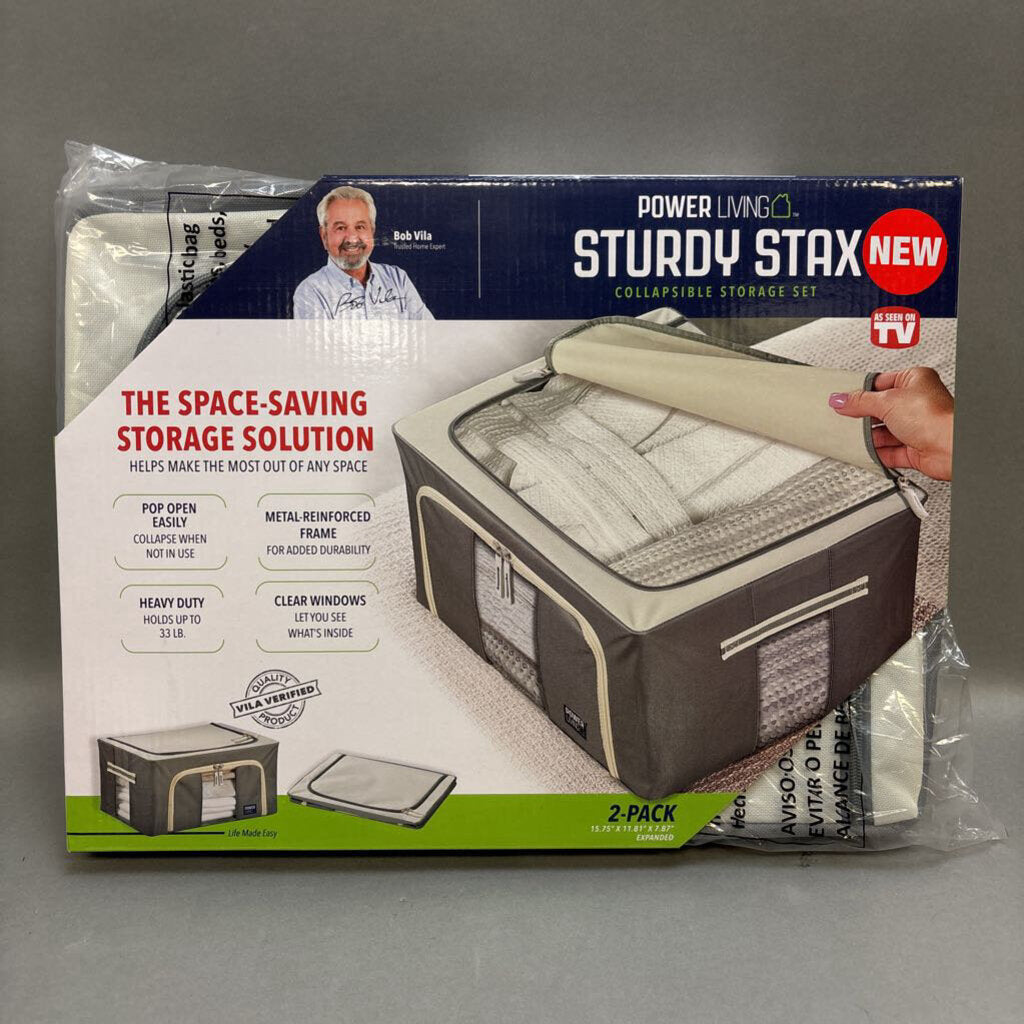 Power Living 'Sturdy Stax' Collapsible Storage Set (12x16)