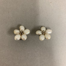 Load image into Gallery viewer, Ross Simons Freshwater Pearl Flower Clip Earrings (1&quot;)
