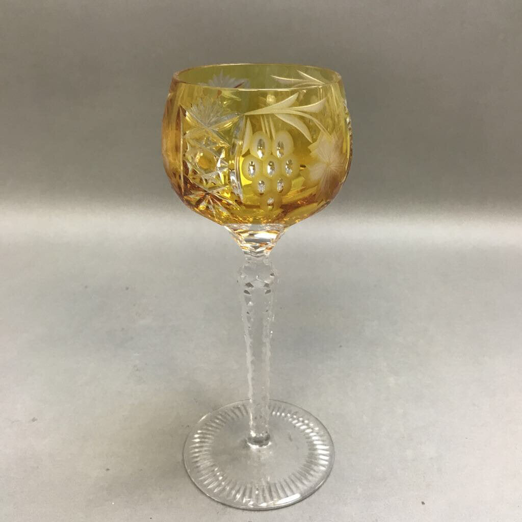 Nachtmann Traube Cut To Clear Crystal Large Tall Hock Wine Glass (8.25