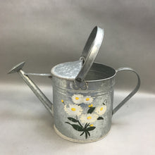 Load image into Gallery viewer, Galvanized Steel Look Watering Can with Flowers (9x9)
