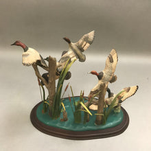 Load image into Gallery viewer, Danbury Mint Morning Flight Wood Ducks Wildlife Figurine Statue Sculpture (9x11x6)
