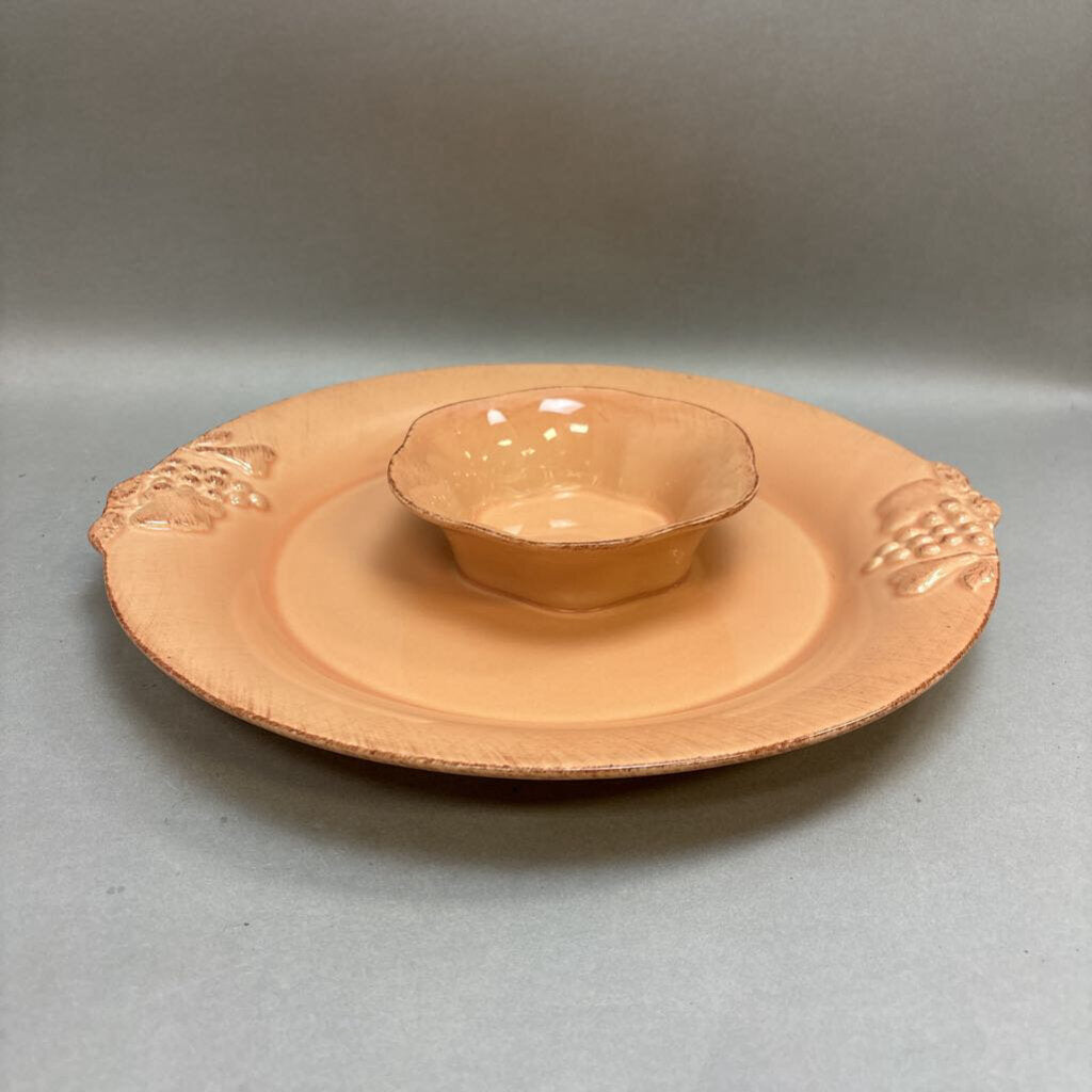 Casa Stone Madeira Harvest Chip & Dip Set (2.25x14x14)