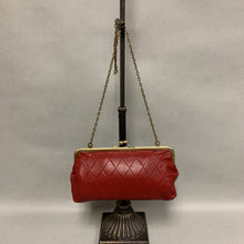 Load image into Gallery viewer, Nine West Red Quilted Faux Leather Chain Strap Purse (5x8.5&quot;)
