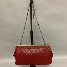 Load image into Gallery viewer, Nine West Red Quilted Faux Leather Chain Strap Purse (5x8.5&quot;)
