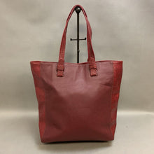 Load image into Gallery viewer, Croft &amp; Barrow Red Faux Leather Tote Purse (15x17x6&quot;)
