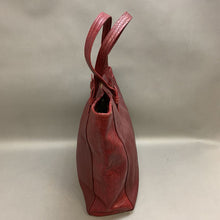 Load image into Gallery viewer, Croft &amp; Barrow Red Faux Leather Tote Purse (15x17x6&quot;)
