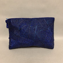 Load image into Gallery viewer, Cobalt Blue Beaded Clutch Purse (7x10&quot;)
