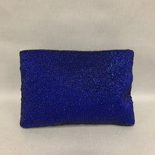 Load image into Gallery viewer, Cobalt Blue Beaded Clutch Purse (7x10&quot;)
