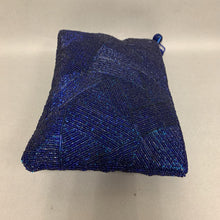 Load image into Gallery viewer, Cobalt Blue Beaded Clutch Purse (7x10&quot;)
