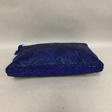 Load image into Gallery viewer, Cobalt Blue Beaded Clutch Purse (7x10&quot;)
