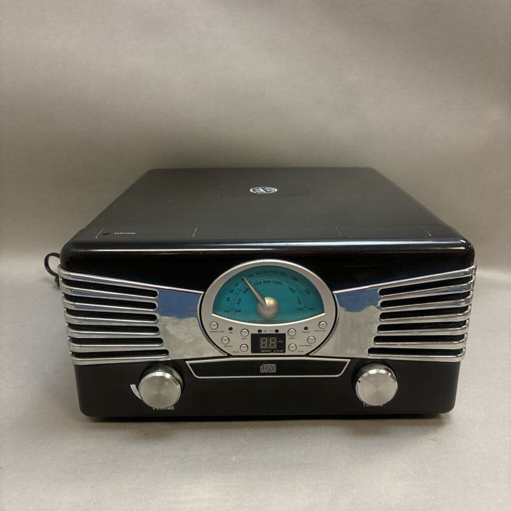 Elretro brand record player newest AM FM radio with CD player model#9272