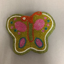 Load image into Gallery viewer, Butterfly Beaded Coin Purse (4x5&quot;)
