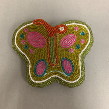 Load image into Gallery viewer, Butterfly Beaded Coin Purse (4x5&quot;)
