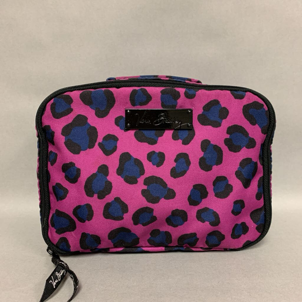 Vera Bradley Purple Leopard Print Makeup Bag (7x9.5x4