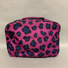 Load image into Gallery viewer, Vera Bradley Purple Leopard Print Makeup Bag (7x9.5x4&quot;)
