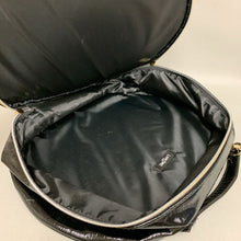 Load image into Gallery viewer, Lancome Black Patent Zip Makeup Case (11x13x3.5&quot;)
