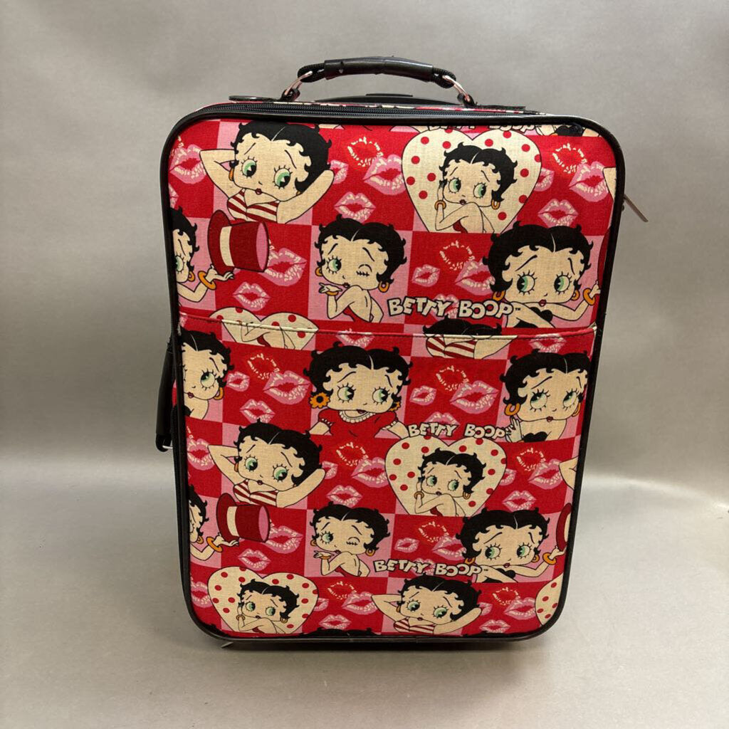 Betty Boop luggage pink 2 wheels Expandable Spinner (20x14x9)