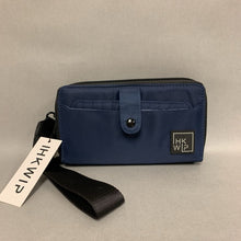 Load image into Gallery viewer, IHKWIP Navy Nylon Organizer Wallet Wristlet Purse NWT (5x9x2&quot;)
