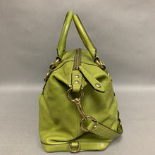 Load image into Gallery viewer, Coach Lime Green Leather Ashley Handbag Purse w/ Shoulder Strap (9x13x6&quot;)
