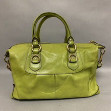 Load image into Gallery viewer, Coach Lime Green Leather Ashley Handbag Purse w/ Shoulder Strap (9x13x6&quot;)
