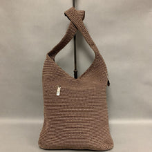 Load image into Gallery viewer, The Sak Taupe Crochet Hobo Bucket Purse (14x12&quot;)
