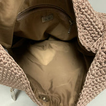 Load image into Gallery viewer, The Sak Taupe Crochet Hobo Bucket Purse (14x12&quot;)
