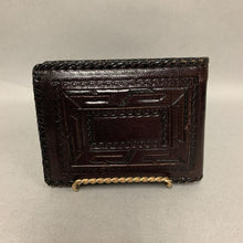 Load image into Gallery viewer, Arve Embossed Dark Brown Leather Made in Mexico Bifold Wallet (3.5x4.5&quot;)
