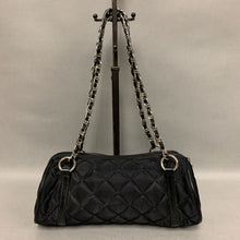 Load image into Gallery viewer, Talbots Black Quilted Chain Strap Shoulder Bag Purse (5x10x3&quot;)
