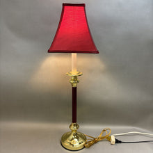 Load image into Gallery viewer, Maroon and Gold Lamp (30&quot;)
