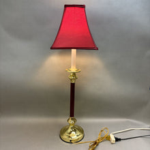 Load image into Gallery viewer, Maroon and Gold Lamp (30&quot;)
