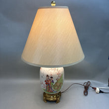 Load image into Gallery viewer, Footed Asian Lamp (28&quot;)
