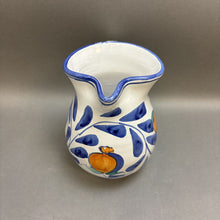 Load image into Gallery viewer, Duca Di Camastra Sicilian Oranges Italian Pottery Blue &amp; White Pitcher (8&quot;)
