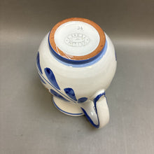 Load image into Gallery viewer, Duca Di Camastra Sicilian Oranges Italian Pottery Blue &amp; White Pitcher (8&quot;)
