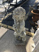 Load image into Gallery viewer, Concrete Statue of Child Playing Flute (31&quot; Tall)
