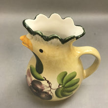 Load image into Gallery viewer, Marketplace Italian Pottery Chicken Pitcher (9&quot;)
